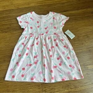 NWT GARANIMALS‎ Baby Size 18 Month Cherry Print Pink Kids Jersey Summer Dress